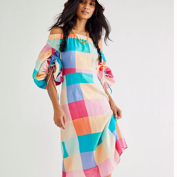 Free People Paper London Off Shoulder Orchid Dress